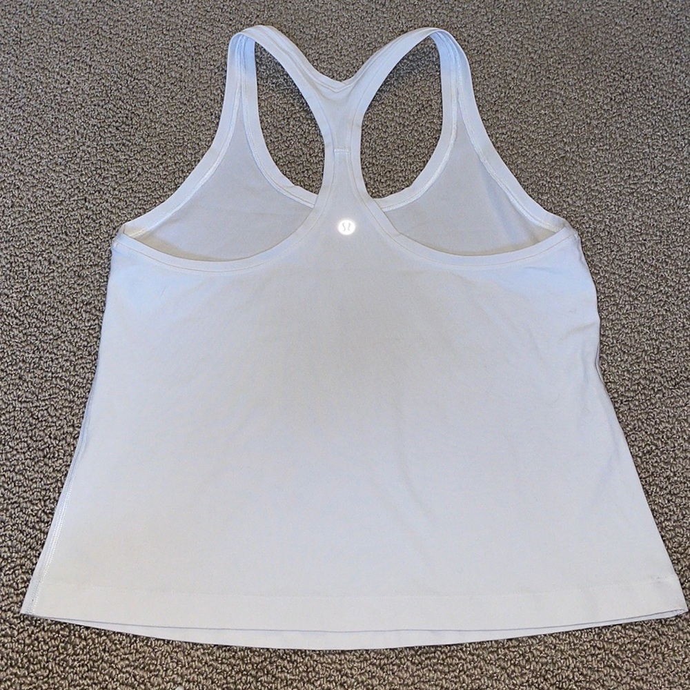 Lululemon White Racerback Tank Top - Picture 2 of 5
